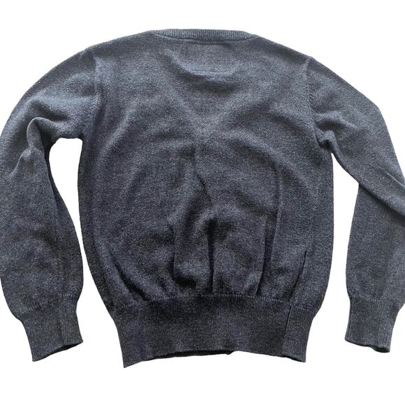 Silvian Heach boys dark gray cardigan sweater size 4 - Picture 2 of 7